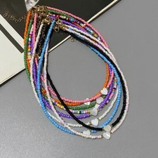 Colorful Seed Beads Choker Necklace for Girl Spring Summer Design jewelry