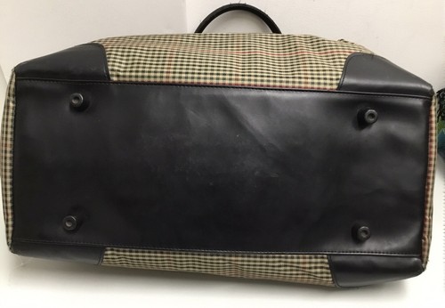 Diane Von Furstenberg DVF weekender Overnight Travel Doctor Duffle Bag Plaid - Picture 8 of 12