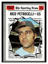 1970 TOPPS RICO PETROCELLI ALL-STAR #457 BOSTON RED SOX HIGHER GRADE NO CREASES