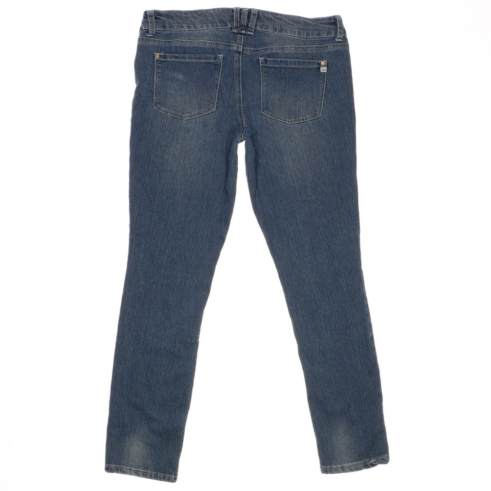 Lei Ashley Low Rise Skinny Jeans 11 Distressed Denim Blue Junior ...