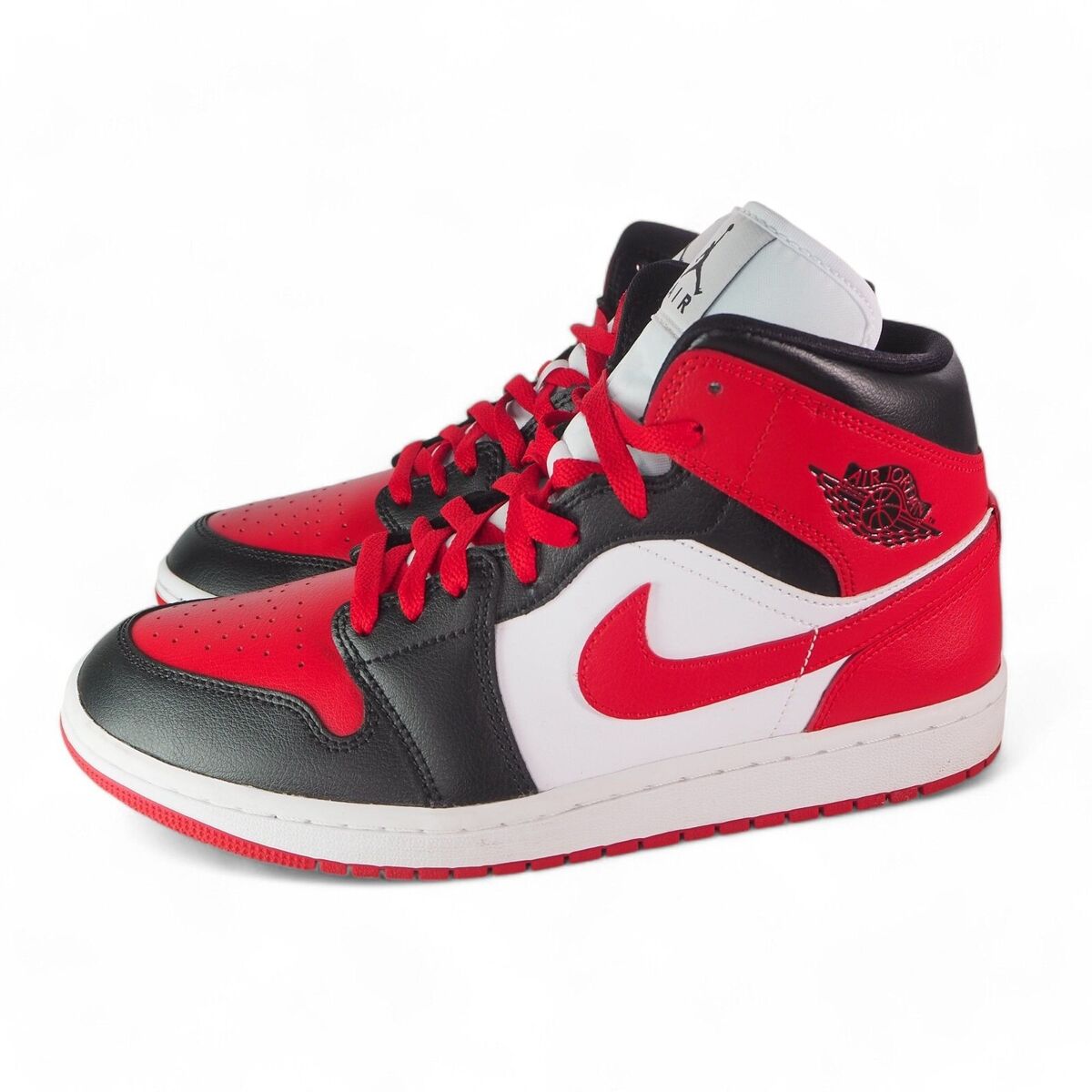 Air Jordan 1 Mid 'Alternate Bred Toe' Basketball Shoes Air Jordan 1 Mid 'Alternate Bred Toe' Basketball Shoes