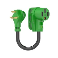 30 Amp to 50 Amp RV Adapter Cord 12 Inch NEMA TT-30P to NEMA 14-50R Dogbone E...