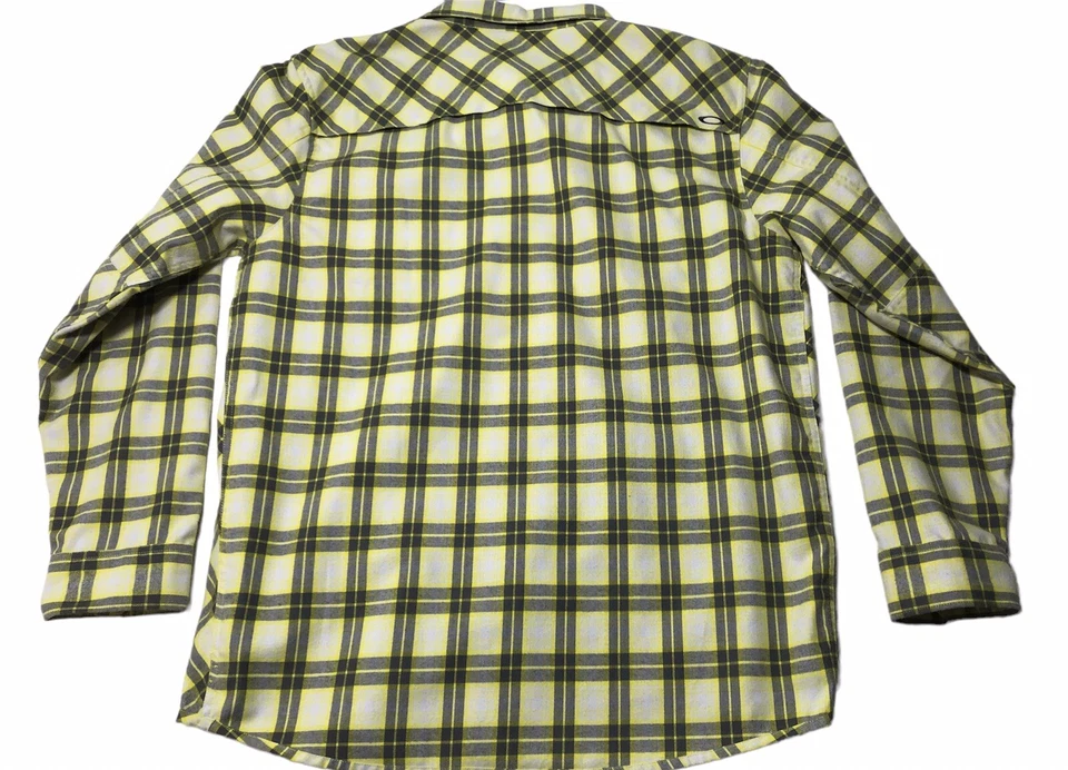 Oakley Light Flannel Plaid Button Front Long Sleeve Shirt - Men's Size XL - Image 4 of 4