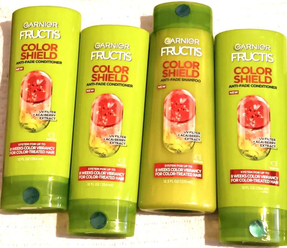 Lote de champú acondicionador Garnier Fructis Color Shield Acai Berry & Grow Strong Foto 4 de 4