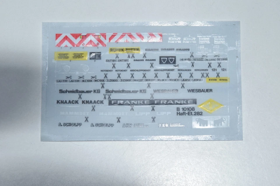 B28 1:87 KIBRI KIT 10108 FAUN MAMMOET BERGLINGEN BILSTEIN GRU TRUCK CRANE MIB - Immagine 4 di 4