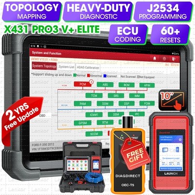2025 LAUNCH X431 PRO3S+Elite PRO5 Car Diagnostic Scanner Programming ECU Coding