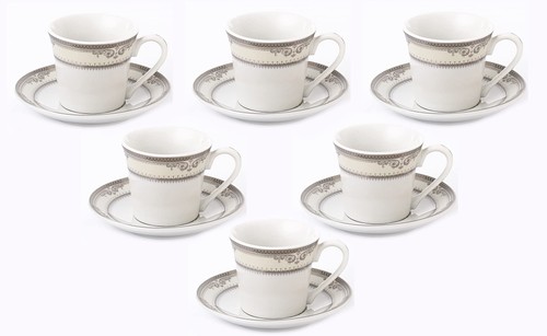 Lorren Home 2oz. Espresso Set Service für 6 - Silber - Bild 1 von 7