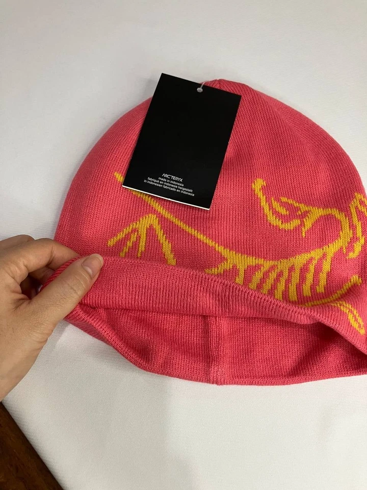 ARC'TERYX Arc’teryx Pink Coral Bird Head Toque Beanie –Unisex Wool Ski Hat NWT Winter 2025