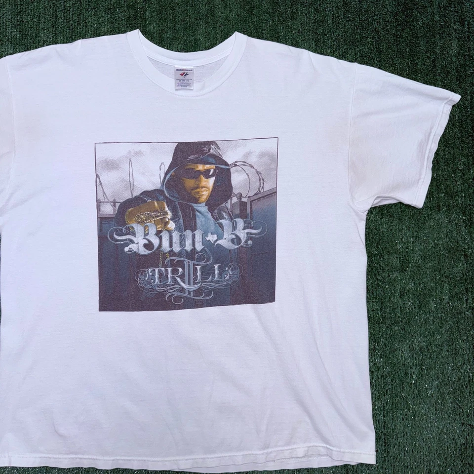 Camiseta Promocional Vintage Bun B "Trill" Rap-A-Lot Records x FUBU 24x31 Foto 3 de 4