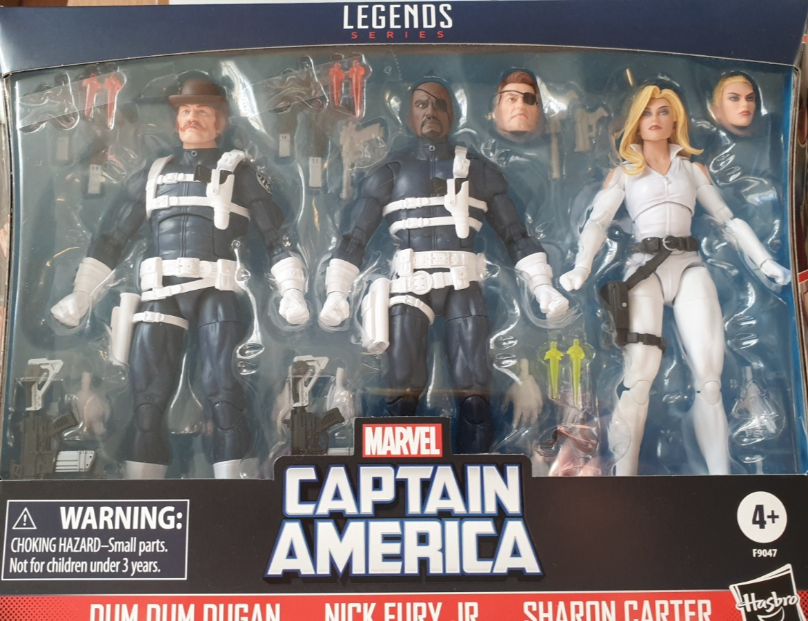 Marvel Legends CAPT.AMERICA - DUM DUM/ NICK FURY JR / SHARON Action Figures (S)