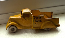 Vintage 1930s Erie Parker White Metal Pure Ice Co Yellow Ford Pickup Diecast Trk Vintage 1930s Erie Parker White Metal Pure Ice Co Yellow Ford Pickup Diecast Trk