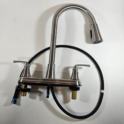 Glacier Bay Sadira Pull-Down Kitchen Faucet Stainless HD67471W-1008D2 Open Box