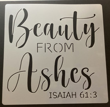Religious Faith Christian Reusable Stencil 8 x 8