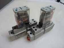 (Set of 2) Siemens 3TX71  24VDC General Purpose Relay W/ Socket Base (31439)