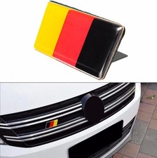 Front Grille Bumper German Flag Emblem Grill Badge Metal Car Sticker Adhesive
