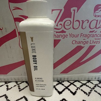 Pink Zebra Luxe Body Oil Moisturizer Almond Blossom Scent Unisex 8 fl oz