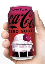 1 Single CAN Coca-Cola Zero Sugar Cherry Float Soda Pop 1 Cans 12 fl oz Coke LE
