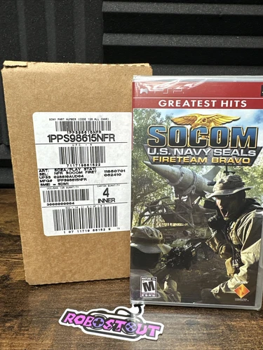 SOCOM US Navy Seals Fireteam Bravo MASTER CASE of 4 NEW SEALED (Sony PSP) Games⭐