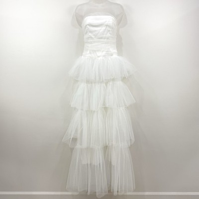 Hello Molly Hidden Opal Tulle Maxi Dress S NWT Bridal Princess Formal Angelcore