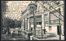 Postcard Essen/Ruhr, city garden terrace 1905