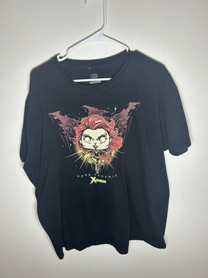 Marvel X-Men Dark Phoenix Funko Pop Graphic T-Shirt XXL Black Jean Grey Comic T