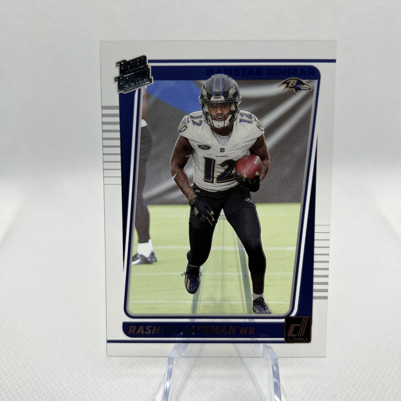 2021 Panini Clearly Donruss - Rated Rookie Rashod Bateman #66 (RC)