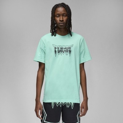 New Jordan Brand Men's Fight  T-Shirt FN6023-349 Skull Emerald  Men s