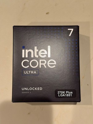 Intel Core Ultra 7 270K Plus Desktop Processor - 24 cores (8 P-cores + 16 E-core