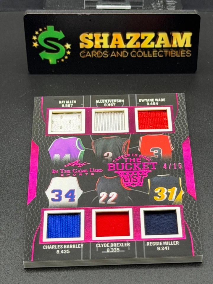 Parches usados para juegos Leaf ITGU IVERSON, WADE, BARKLEY, DREXLER 2024/15 TBL-2 Foto 3 de 4