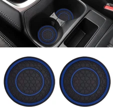 2PCS Car Cup Holder Coasters, 2.75 Inch Auto Non-Slip anti Dust Cup Mats, Consol