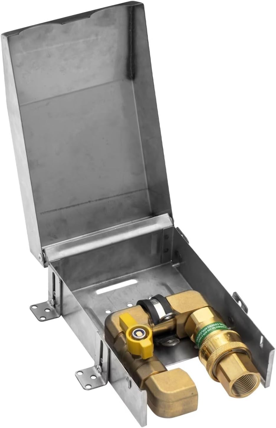 BBQ Gas Outlet, 1/2" NPT Inlet, 1/2" Quick Disconnect Natura