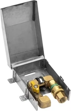 BBQ Gas Outlet, 1/2" NPT Inlet, 1/2" Quick Disconnect Natural Gas Propane Heater