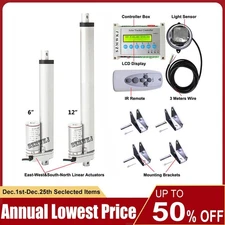 12V Dual Axis Solar Tracking System + Linear Actuator + Electric LCD Controller