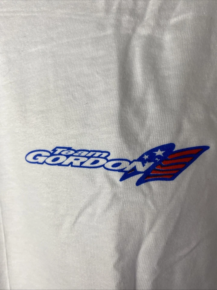 Camiseta blanca vintage Team Robby Gordon Baja 1000 Speed Off Road Racing para hombre L Foto 3 de 4