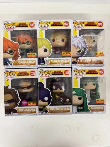 Funko Pop! My Hero Academia LOT OF 6 Includes Hot Top & Chalice Exclusives