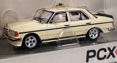 Brekina PCX87 NEW HO 1/87 Scale Mercedes Benz AMG W123 TAXI in Ivory Finish