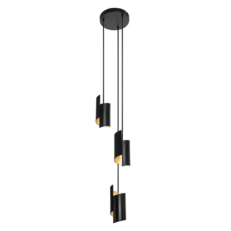 Smart+ LED Pendelleuchte Decor Twist Pendant Schwarz Ø27cm 25W CCT dimmbar WiFi - Bild 4 von 4