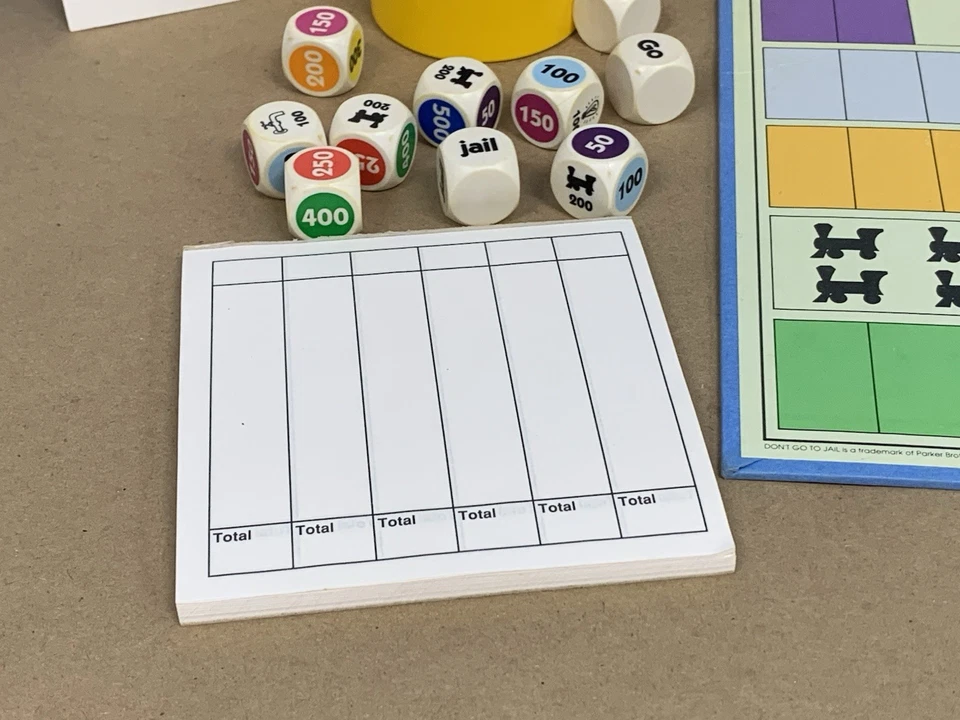 Vintage 1991 Monopoly Don’t Go To Jail Dice Game By Parker Brothers - Complete - Image 4 of 4