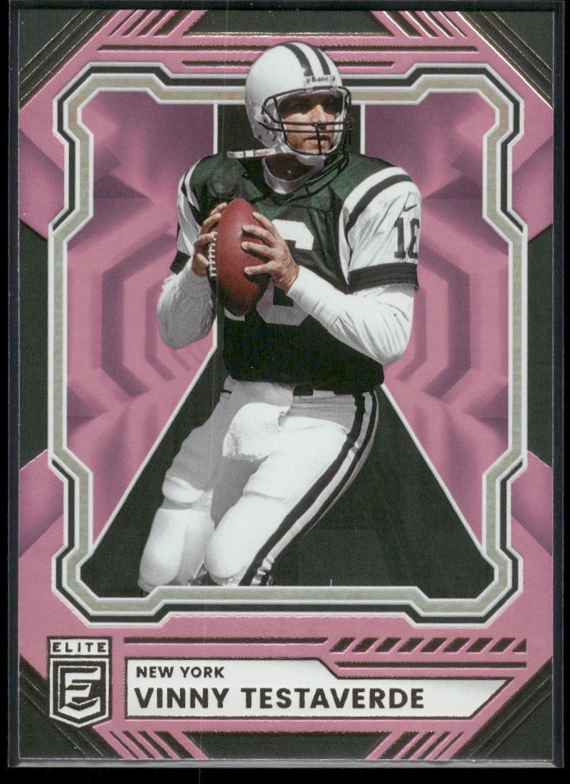Panini Donruss 2026- Vinny Testaverde Jets Pink Elite #25