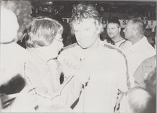 Rick Ferke Ted Johnson Eldora Speedway OH interview 1980s - Himes Estate Photo