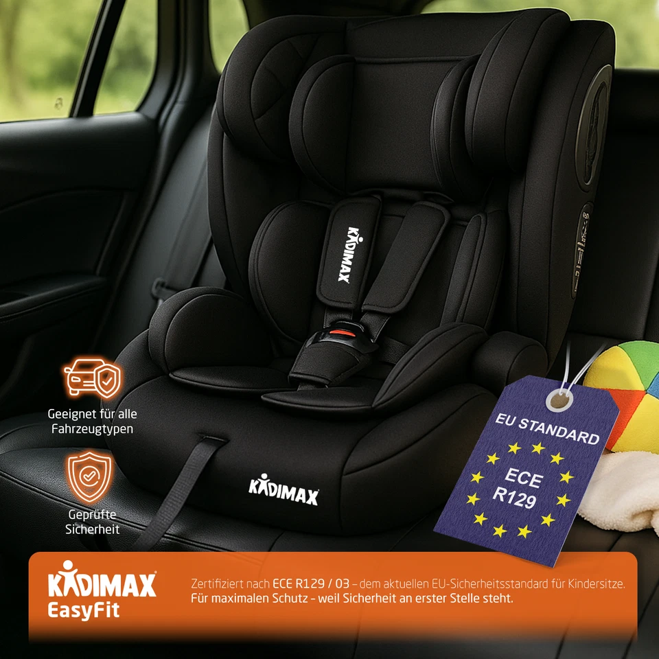 Silla de coche Kidimax® EasyFit 9-36 kg ECE R129/03 ajustable sin Isofix - Imagen 2 de 4