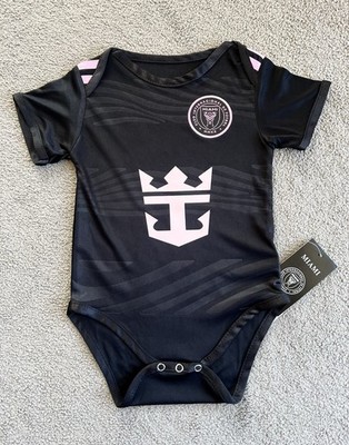 INTER MIAMI Baby Suit Black Color Unisex Outfit Newborn Infant