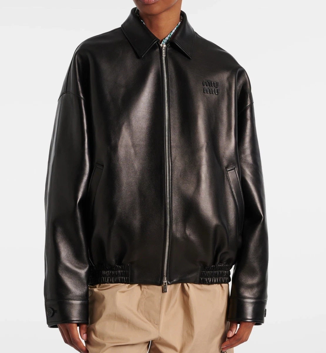 Miu Miu Coats, Jackets & Vests Leather Outer Shell for Women for