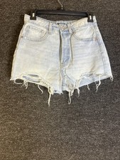 Wild Fable Woman s Size 2 Cut Off Light Wash Distressed Super High Rise Shorts