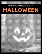 One Color Mystery Dots: Halloween - A Monochrome Dot Coloring Book for Adults