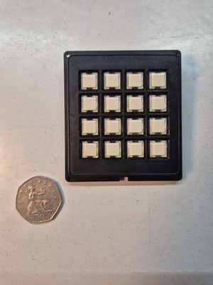 Grayhill 86BC2-001 16-Tasten (4x4 Array) Tastaturschalter mit transparenten Tastenkappen