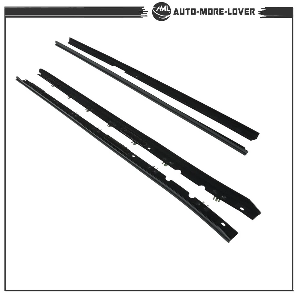 Window Sweep Weatherstrip Felt Seal Kit For 1984-1989 Chevrolet Corvette - Image 2 of 4