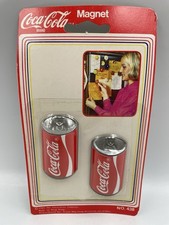 Coca Cola Collectibles Coke Cans Refrigerator Magnets Vintage 1985 438 Set Of 2