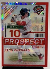 2024 Panini Prospect Edition - Zach Ehrhard #175 Red Ice Prizm (RC) Boston