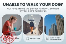 Pet Awesome Dog Potty Tray 25x20 Puppy Pee Pad Holder Small Medium